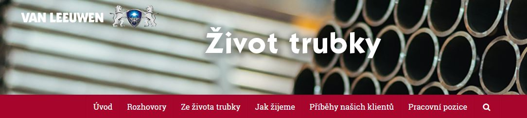 Struktura zvolených rubrik pro blog zivotrubky.cz