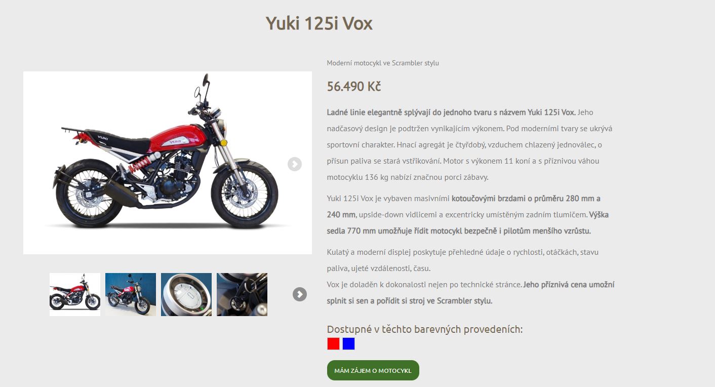 Yuki Detail produktu